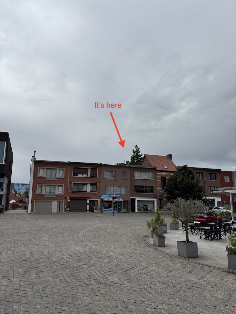 View from across town square